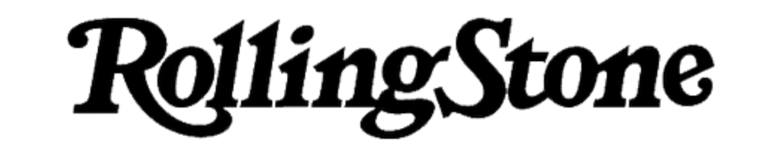 Rolling Stone logo in black on a white background
